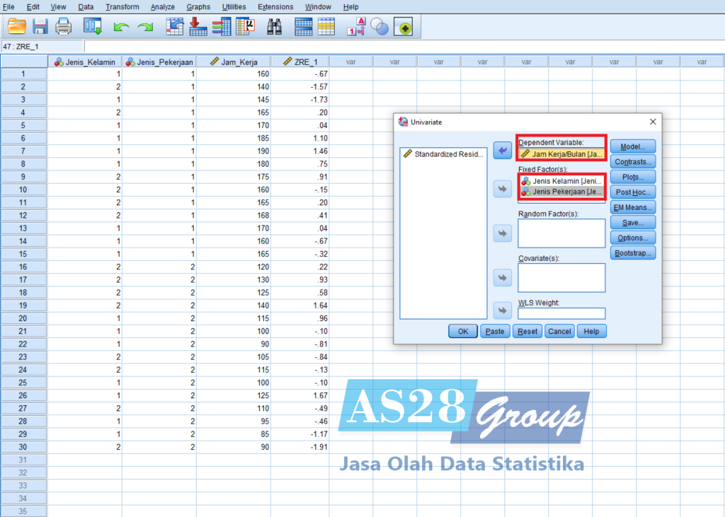 UJI TWO WAY ANOVA - AS28 Group